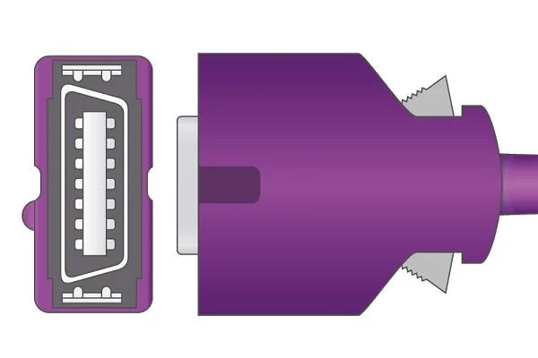 Cabo Doc-10 compatível do adaptador de Datascope SpO2, 2.4m
