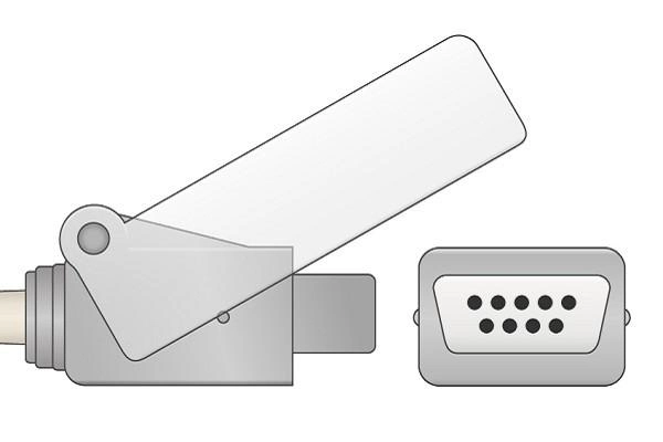 Cabo de extensão do GE-Datex Oxy-C3 SpO2, 2.4m