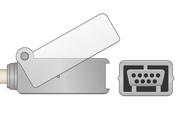 Cabo compatível do adaptador 551-306-321 SpO2 de Mennen para o sensor de szmedplus Lncs SpO2