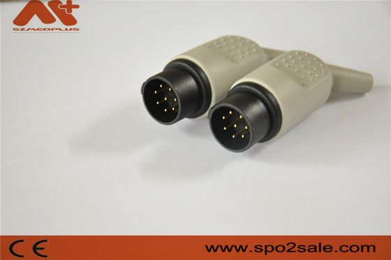 Conector de ECG compatível para o acessório do monitor de Nihon Kohden com cor do preto 8pin