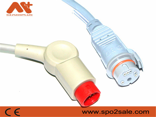 Cabo 001C-30-70757 Mindray 12 Pin Cable Used Patient Monitor do BD IBP do cinza