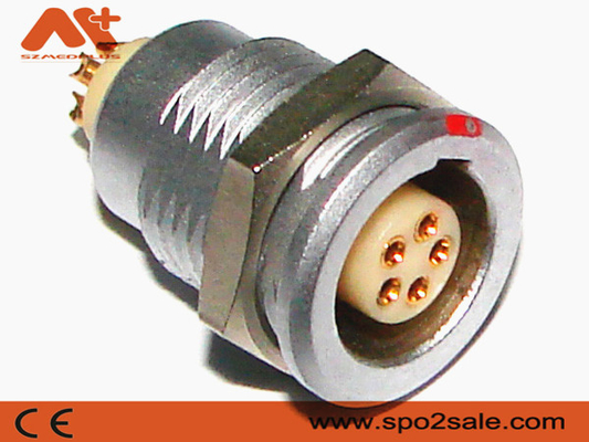 Metal 1B 5 Pin Socket dos conectores EGG.1B.305 do dispositivo Spo2 médico