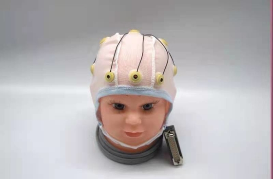O cabo médico do EEG de Neurofeedback integrou o chapéu do EEG de 10 ligações para o grampo Tin Electrode da orelha