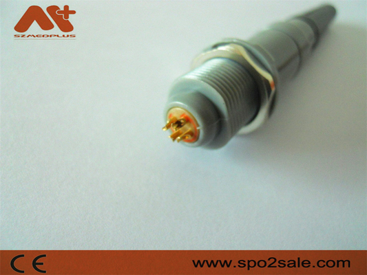 1P Pull Push 6Pin Plug de plástico Grey Shell Manga cinzenta para conectores de dispositivos médicos de cabo de 5,00 mm