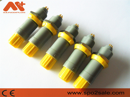 (G51MC7-P08LFD0-0040) soquete plástico do pino do impulso 8 da tração 1P, Grey Shell, chave 60 amarela, dupla