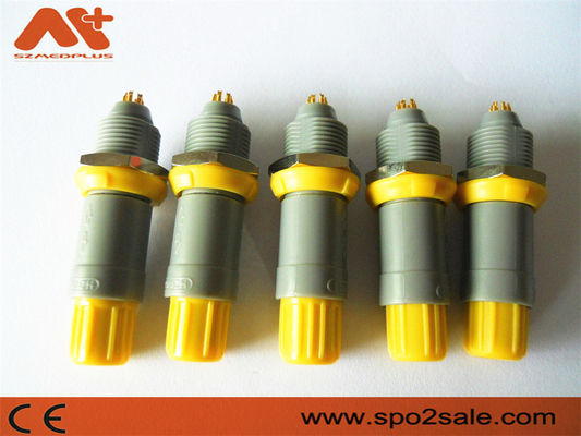 (G51MC7-P08LFD0-0040) soquete plástico do pino do impulso 8 da tração 1P, Grey Shell, chave 60 amarela, dupla
