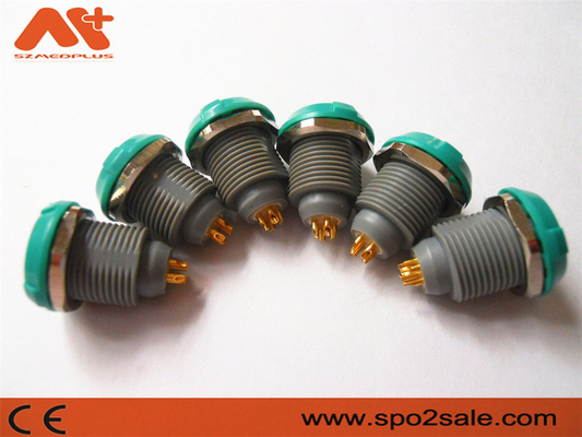 Plástico 8 Pin Socket Grey Shell Green dos conectores Etco2 do dispositivo médico de IBP