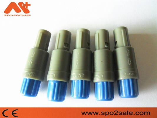(S11ME7-P07MFD0-5260) conector plástico do pino do impulso 7 da tração 1P, Grey Shell, chave 80 azul, dupla