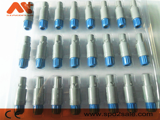 (S11ME7-P07MFD0-5260) conector plástico do pino do impulso 7 da tração 1P, Grey Shell, chave 80 azul, dupla