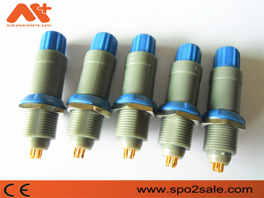 (S11ME7-P07MFD0-5260) conector plástico do pino do impulso 7 da tração 1P, Grey Shell, chave 80 azul, dupla