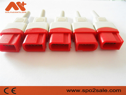 Conector de IBP compatível para o cabo compatível de Spacelabs IBP com cor 10pin vermelha