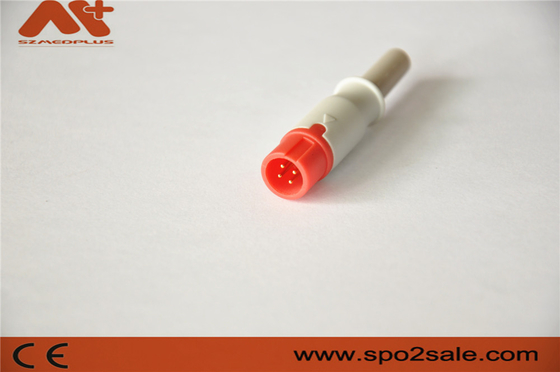 Acessório do conector de IBP compatível para o cabo do adaptador de Biolight IBP com cor 4pin vermelha