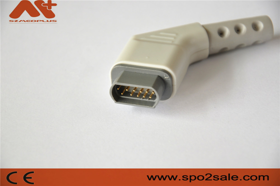 cabo compatível do multi-local ECG de Draeger do conector de 16pin ECG com cor cinzenta