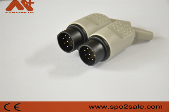 Conector de ECG compatível para o acessório do monitor de Nihon Kohden com cor do preto 8pin