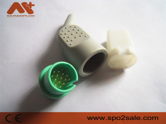 Cabo compatível de Spacelabs ECG/EKG do conector de ECG/EKG com cor 17pin verde