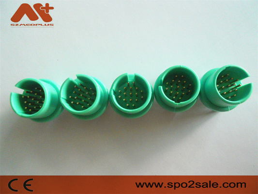Cabo compatível de Spacelabs ECG/EKG do conector de ECG/EKG com cor 17pin verde
