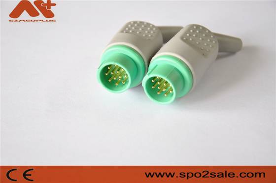 Conector de ECG de 13 pines para monitor Mennen Acessório Médico com cor verde