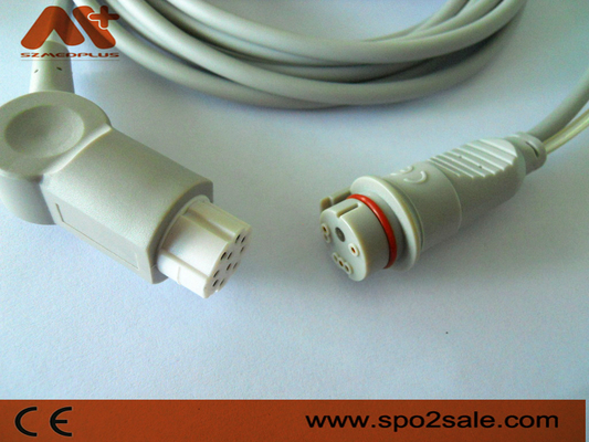 Cabo compatível do adaptador do Datex IBP para AS/3, AS/5, CC-104, Cardiocap CM-104, Cardiocap mim, Cardiocap II, Cardiocap/5.