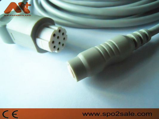 Cabo compatível do adaptador do Datex IBP para AS/3, AS/5, CC-104, Cardiocap CM-104, Cardiocap mim, Cardiocap II, Cardiocap/5.