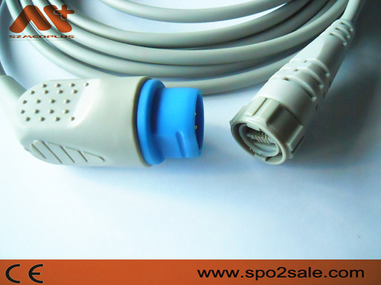 Cabo compatível do adaptador de Siemens IBP para Utá, BD, Edwards, Abbort, B.braun, argônio, transdutor lógico de Medex IBP