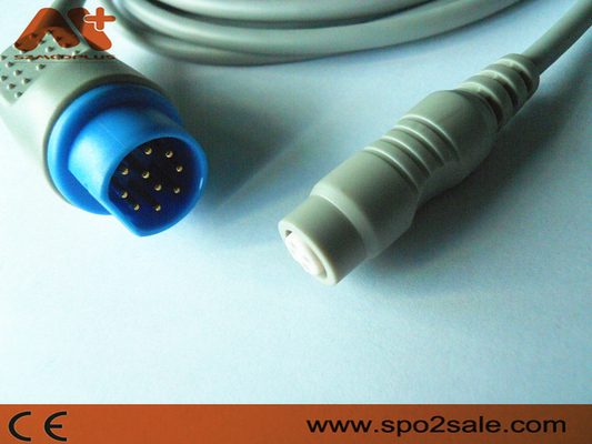 Cabo compatível do adaptador de Siemens IBP para Utá, BD, Edwards, Abbort, B.braun, argônio, transdutor lógico de Medex IBP
