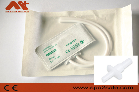 Punho descartável de NIBP - 2523 tubo duplo 6 - 11 cm do neonate 3