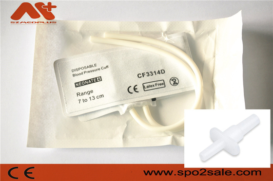 Punho descartável de NIBP - 2524 tubo duplo 7 - 13 cm do neonate 4