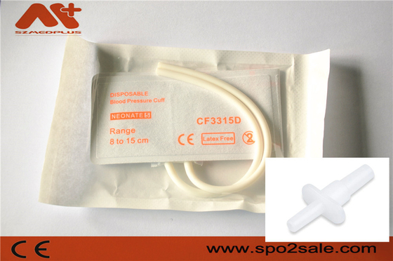 Punho descartável de NIBP - 2525 tubo duplo 8 - 15 cm do neonate 5