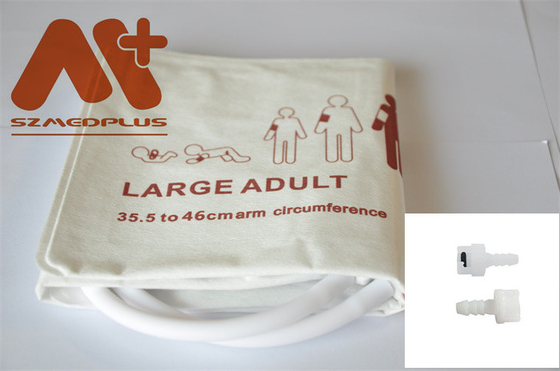Punho descartável de NIBP - 2455 grande tubo duplo adulto 35,5 - 46 cm