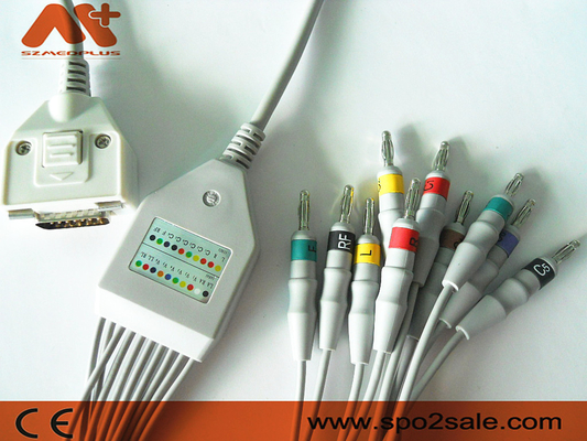 Fukuda MIM compatível Direto-conecta o cabo do ECG para Cardisuny, KP-500, KP-500D
