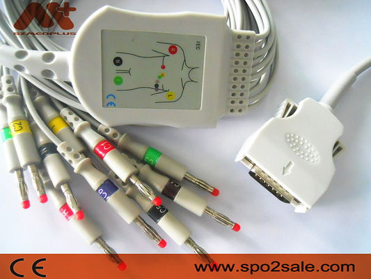 Direto conecte o cabo do cabo 9293-021-50 Mortara Ecg do ECG para ELI 100, ELI 200, ELI 50