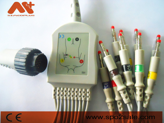 O ECG de Kenz PC-104 cabografa 16 Pin Cable For Kanz 103, 106, 107, 1201, 302, 303