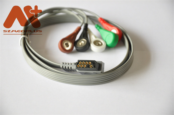 Philips Compatible ECG Holter Cable 989803157491 pressão de 5 ligações