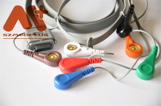 Pressão biomedicável da ligação do BI ECG Holter Cable 7 dos instrumentos - C07-12-13