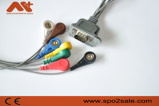 7 ligação Holter Dms 300 3a AHA DMS-20200213 para o monitor paciente
