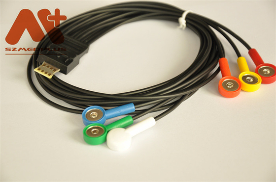 TA do cabo da ligação de Holter 6 do cabo do ODM Schiller ECG - monitor paciente de 101 Uesd