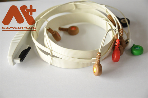 Ligação médica Holter Cable Mortara Ecg Cable AHA de TPU 10 - 9293-034-50