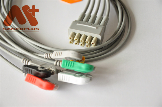 Cabo GE Marquette Compatible da relação do grampo 412681-001 de 5 ligações multi