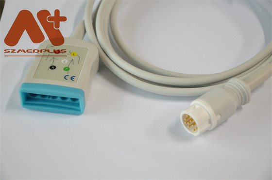 5 o paciente da ligação ECG cabografa 12 Pin Philips M1668A para o monitor paciente