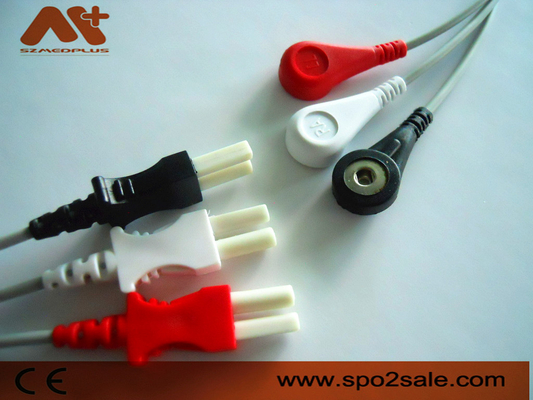 Leadwire compatível da pressão ECG da ligação de Spacelabs 3 - 700-0007-00