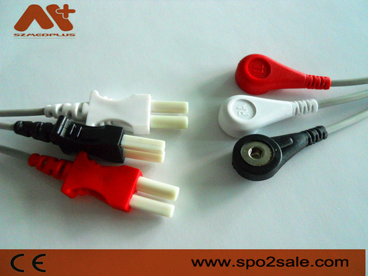 Leadwire compatível da pressão ECG da ligação de Spacelabs 3 - 700-0007-00