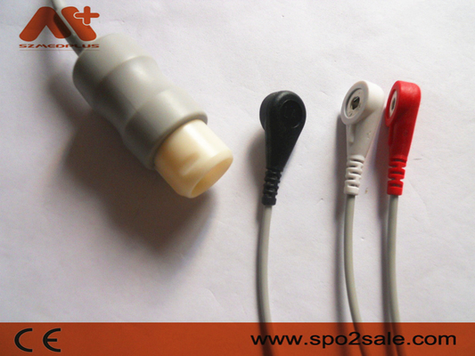 A pressão da ligação de Philips Compatible 3 Direto-conecta o cabo de ECG - M1733A