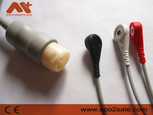 A pressão da ligação de Philips Compatible 3 Direto-conecta o cabo de ECG - M1733A