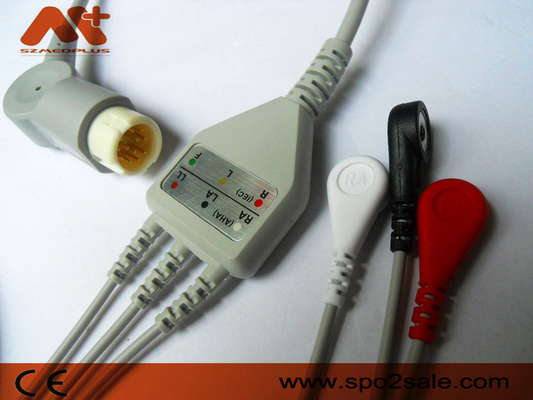 Pressão da ligação de Philips Compatible 3 um cabo paciente da parte ECG - M1972A