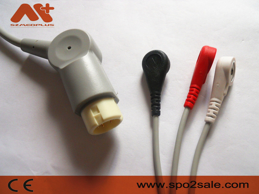 Pressão da ligação de Philips Compatible 3 um cabo paciente da parte ECG - M1972A
