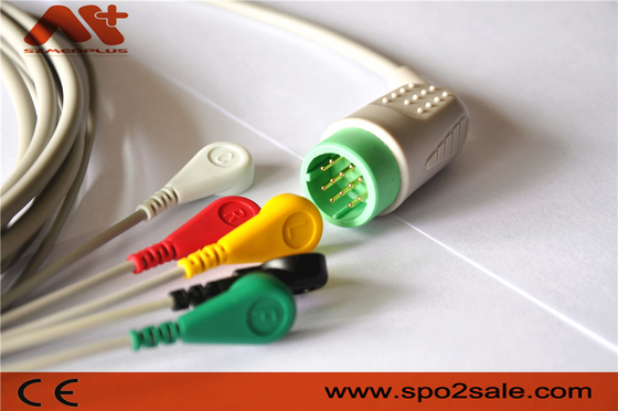 Stryker > MEDTRONI > pressão compatível de 5 ligações do físico controle Direto-conectam o cabo de ECG - 11110-000066