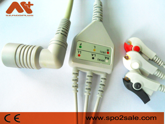 Omron > Colin BP-88, grampo compatível de 3 ligações BP-306 Direto-conectam o cabo de ECG