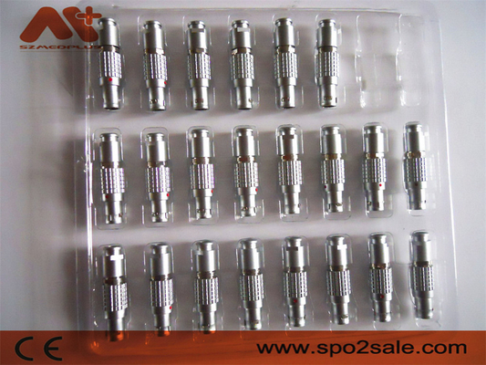 Conectores de cabos médicos revestidos de ouro de latão Conectores metálicos 1B 2pin 4pin 5pin 6pin