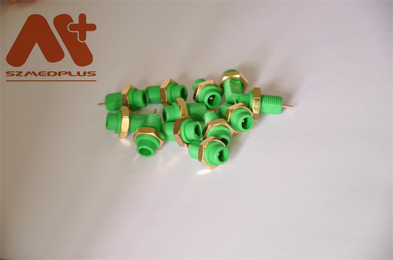 Preto verde vermelho do conector redondo compatível do soquete Spo2 do ruído 1.5mm ECG