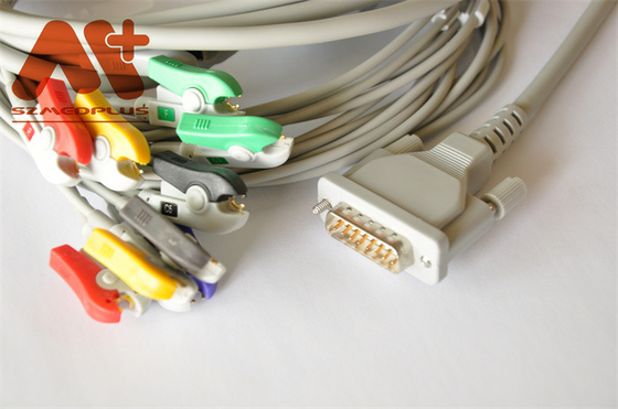 cabo do ECG do IEC AHA da segurança TPU para o eletrocardiógrafo do SE 601 de EDAN